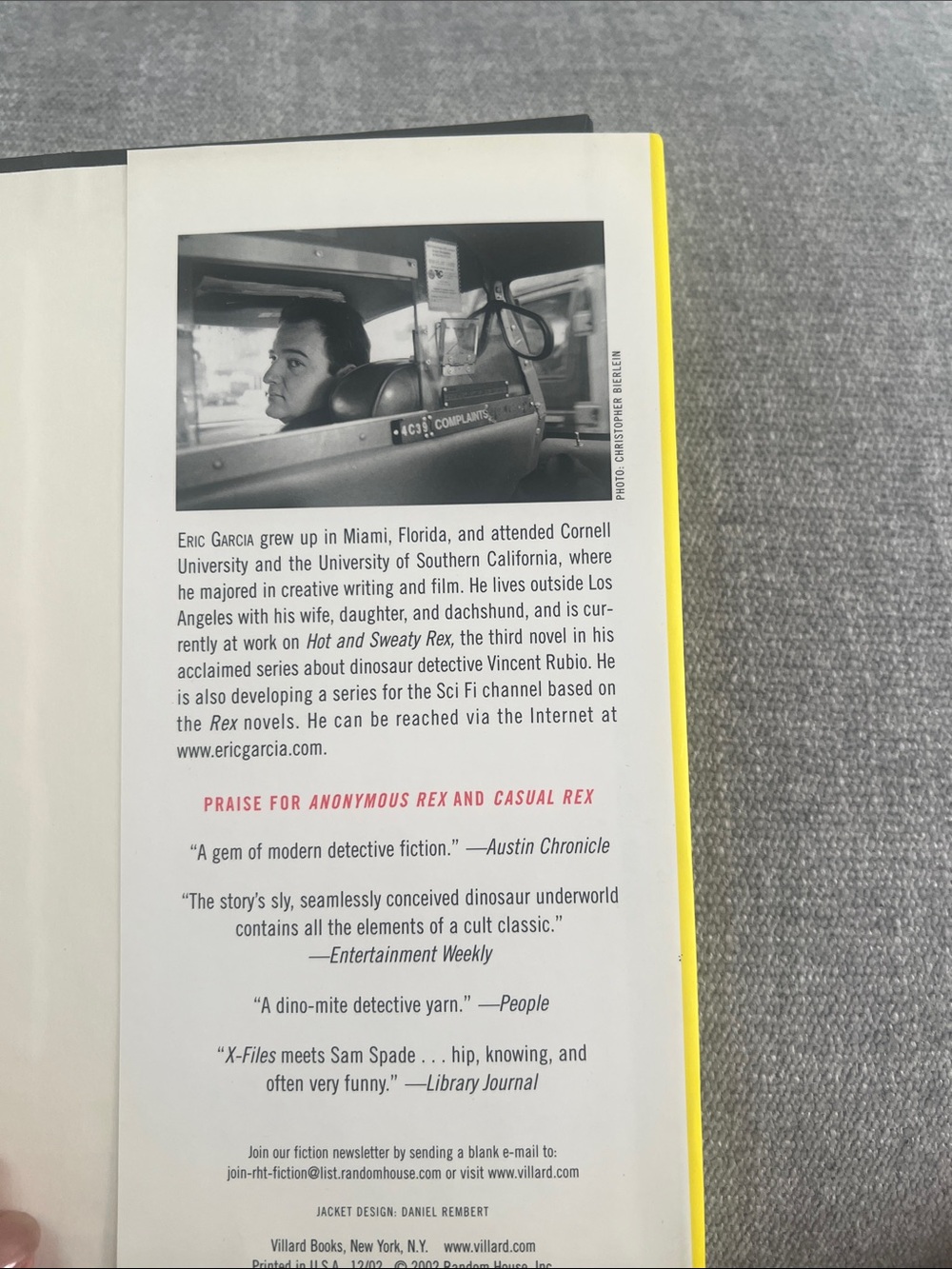 Eric Garcia Matchstick Men - Yellow Cover Paperback/Hardcover - Picture 5 of 6